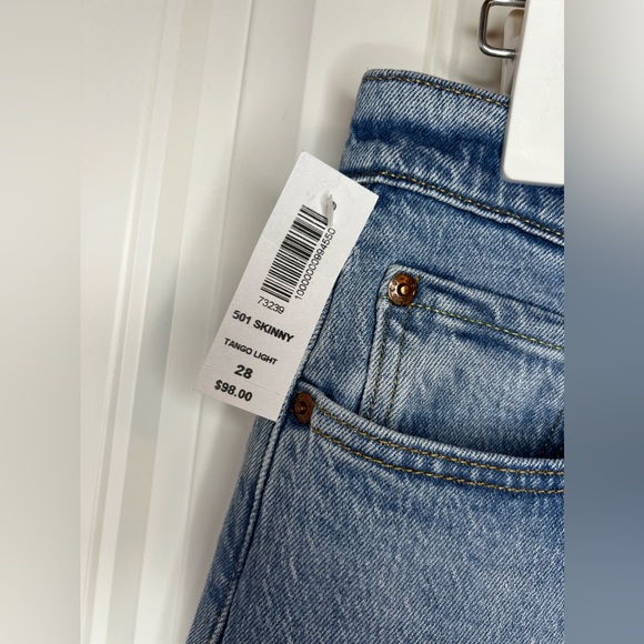 NWT Levi’s 501 Skinny Jean - Tango Light / Denim - Picture 6 of 10